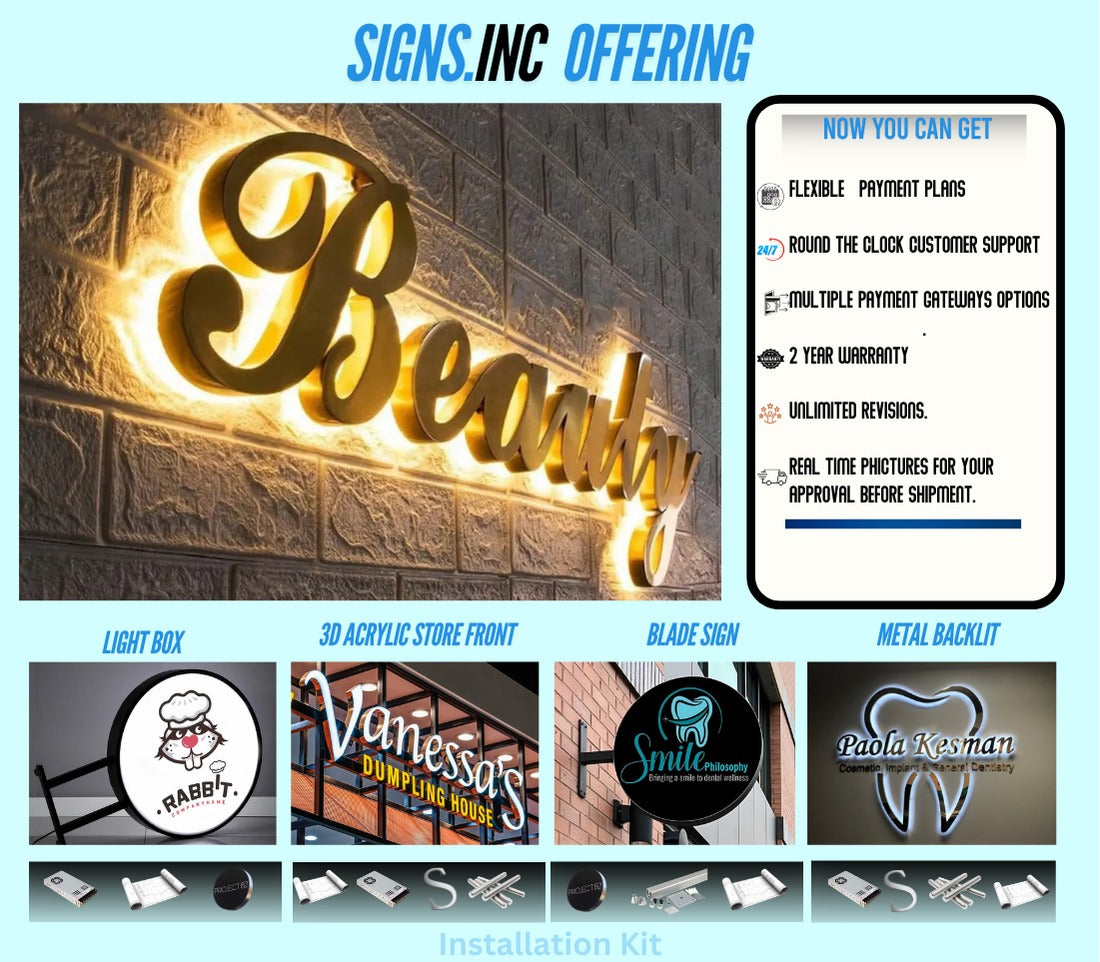 Custom Signs for Veronika Ingwersen