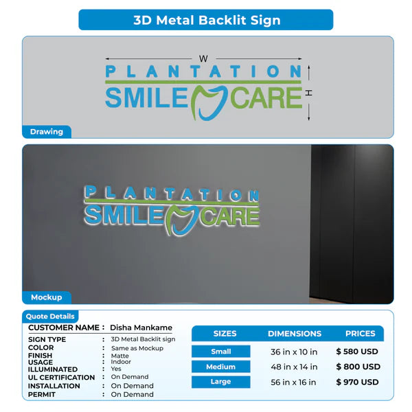 Custom Signage For Yasir