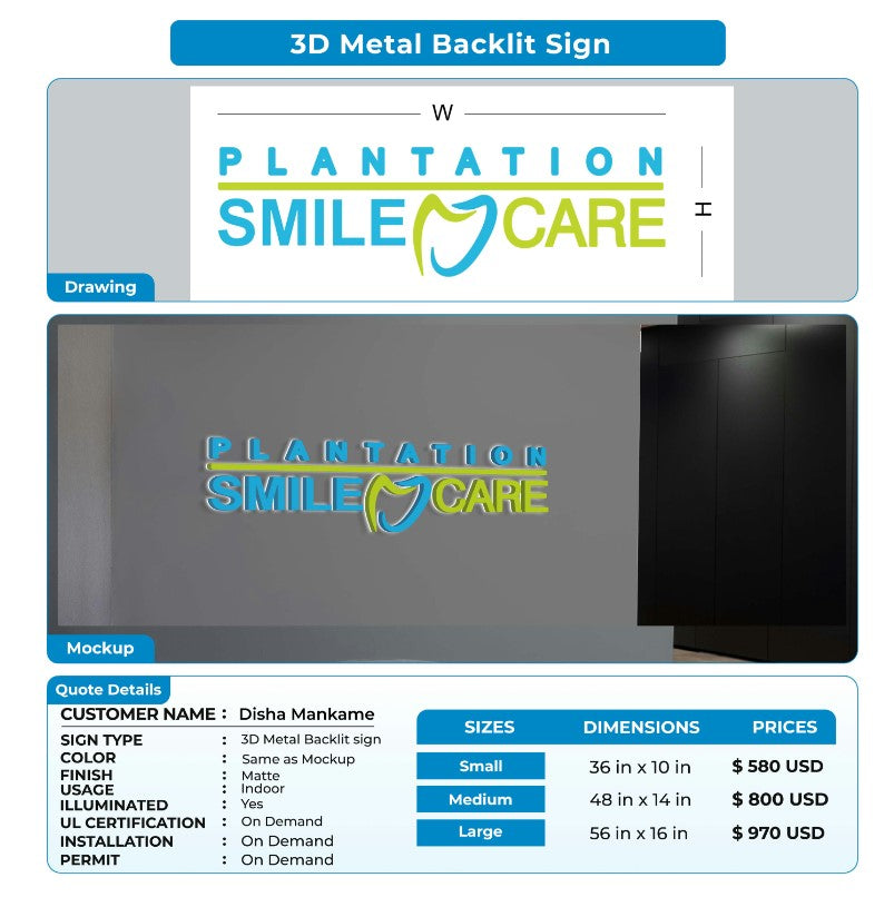 custom signs for Disha Mankame