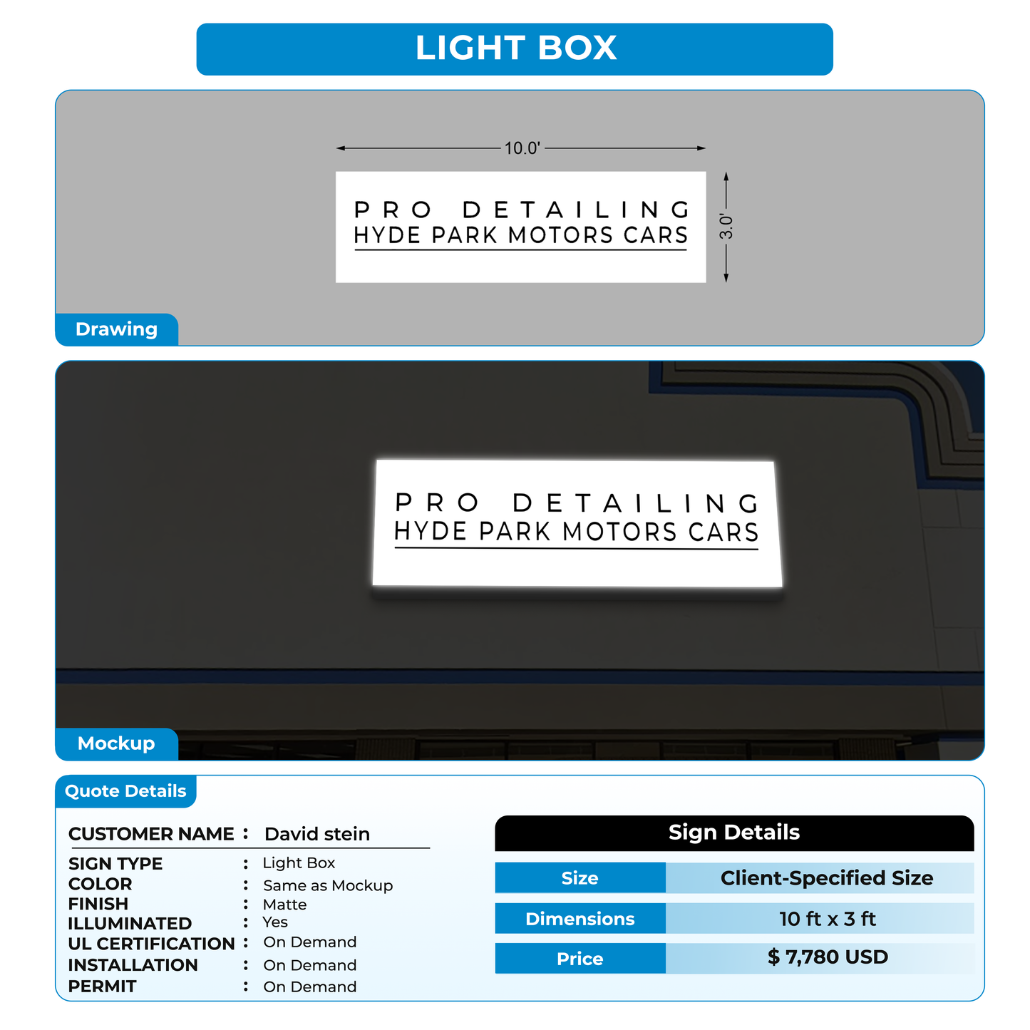 Lightbox Sogn For David stein
