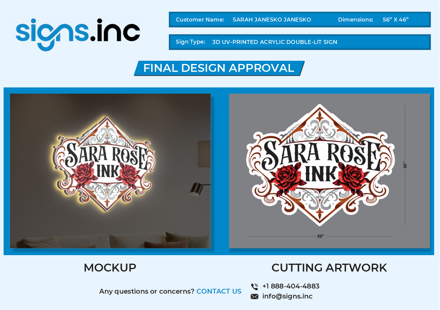 Payment link for Installation Services- Sarah Janesko