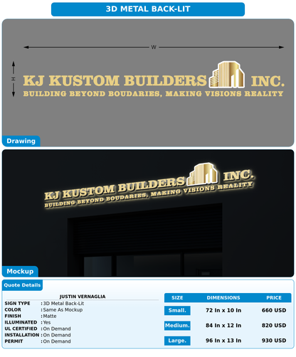 CUSTOM MOCKUP SIGN FOR Justin Vernaglia