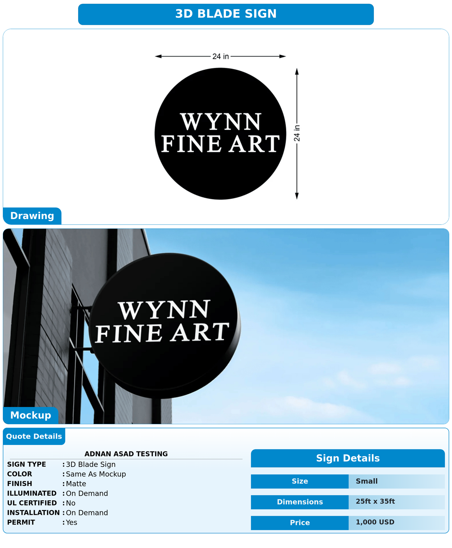 CUSTOM MOCKUP SIGN FOR Adnan Asad testing