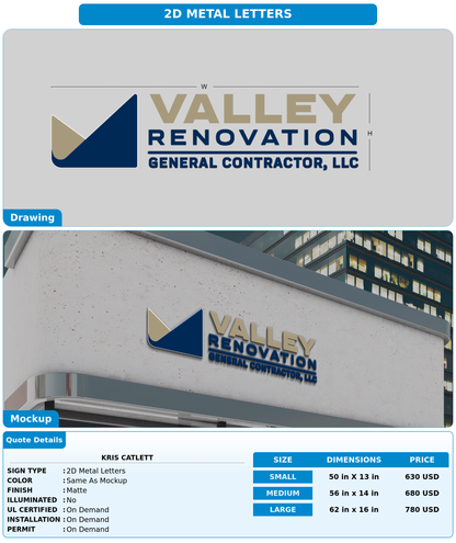 CUSTOM MOCKUP SIGN FOR Kris Catlett