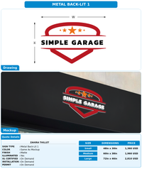 CUSTOM MOCKUP SIGN FOR Zahira Thillet