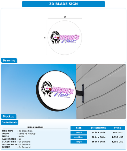 CUSTOM MOCKUP SIGN FOR Risha Horton