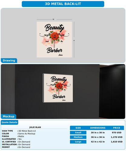 CUSTOM MOCKUP SIGN FOR Julie blan