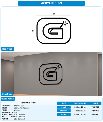 CUSTOM MOCKUP SIGN FOR Nathan C Smith