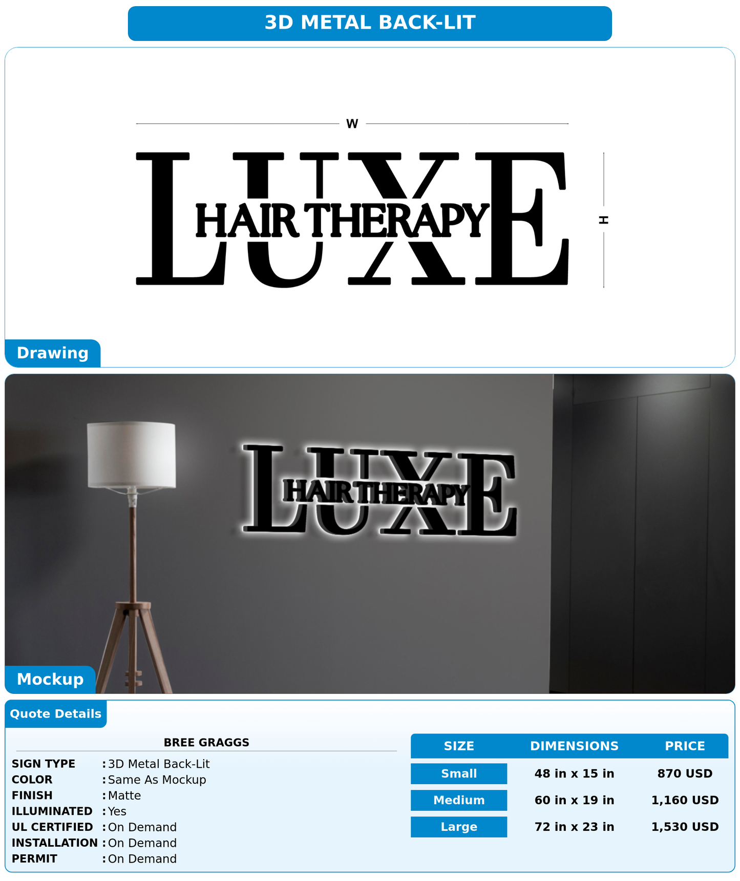 CUSTOM MOCKUP SIGN FOR Bree Graggs