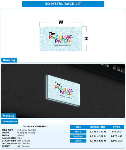 CUSTOM MOCKUP SIGN FOR TALISHA N WHITEHEAD