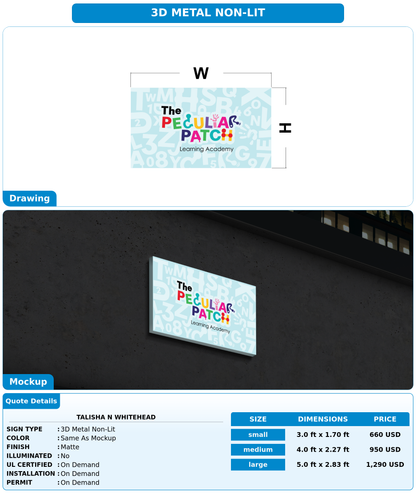 CUSTOM MOCKUP SIGN FOR TALISHA N WHITEHEAD