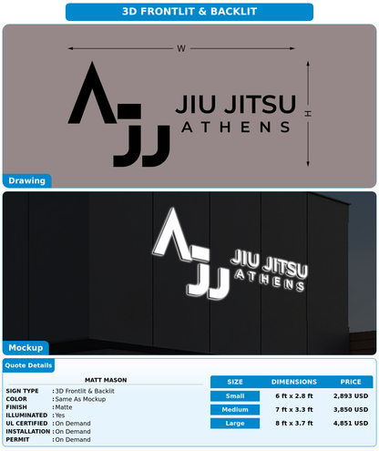 CUSTOM MOCKUP SIGN FOR Matt Mason