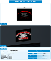 CUSTOM MOCKUP SIGN FOR LERIESA MITCHELL