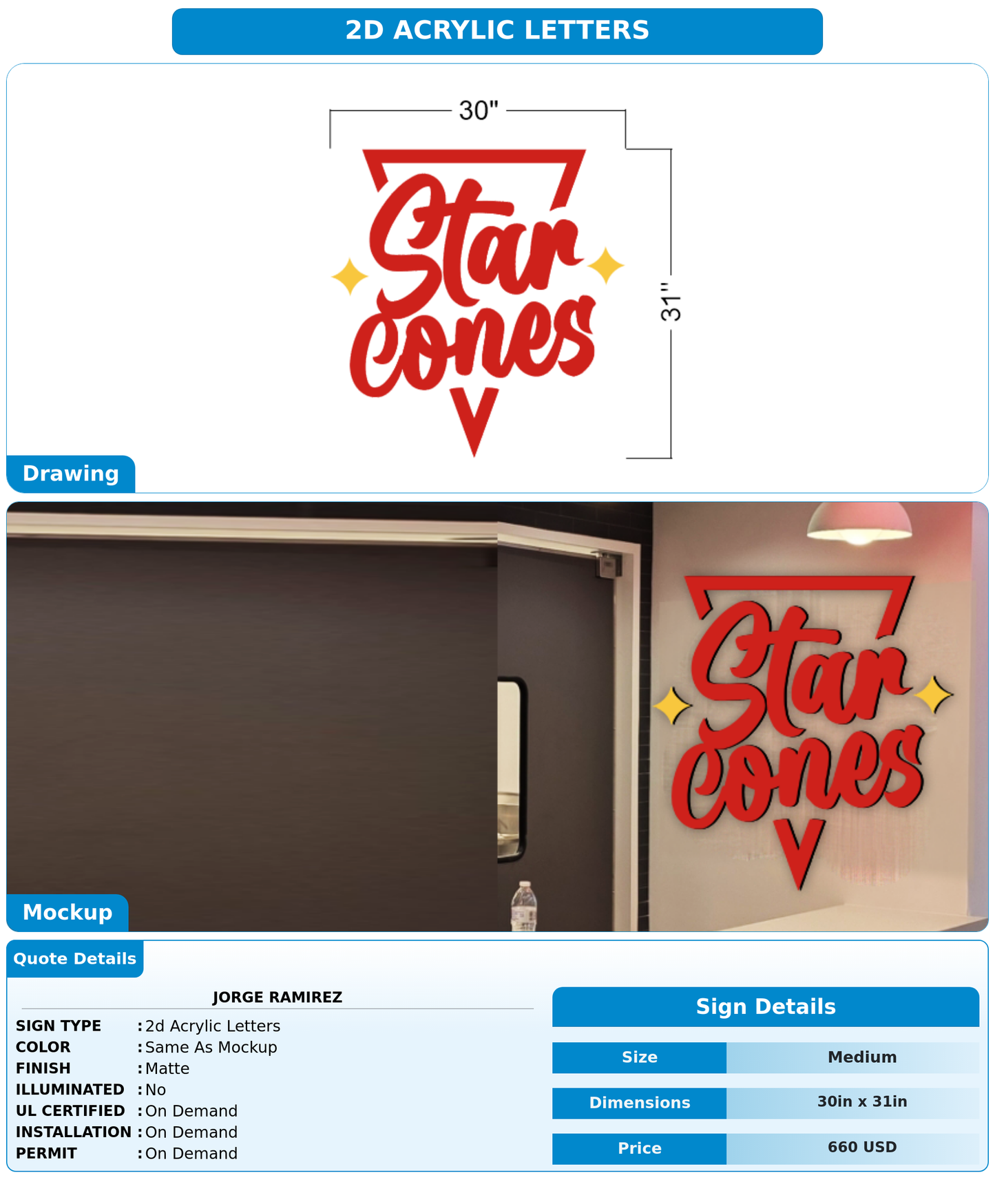 CUSTOM MOCKUP SIGN FOR Jorge Ramirez