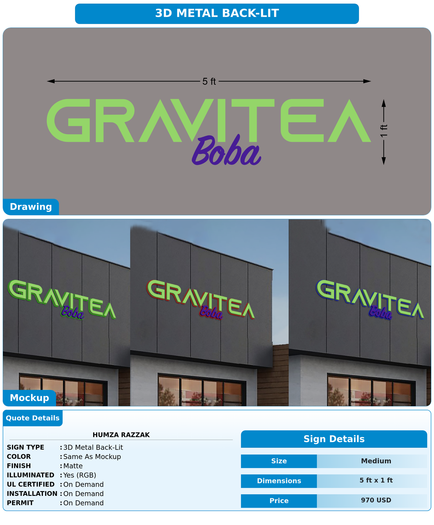 CUSTOM MOCKUP SIGN FOR Humza Razzak