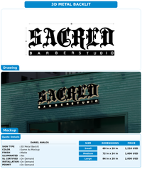 CUSTOM MOCKUP SIGN FOR Daniel Avalos