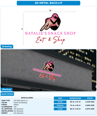 CUSTOM MOCKUP SIGN FOR Natalia Jones