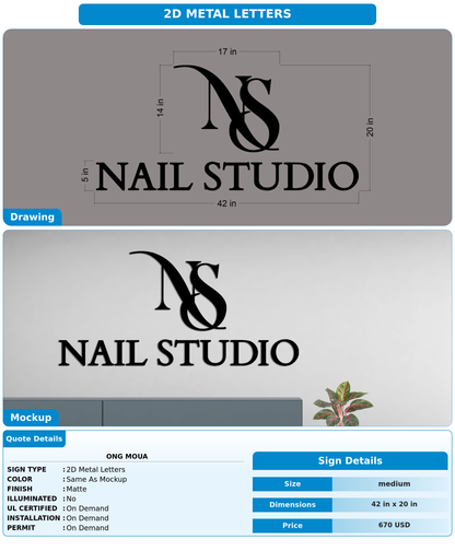 CUSTOM MOCKUP SIGN FOR Ong Moua