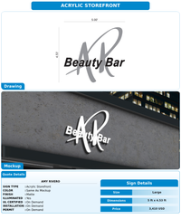 CUSTOM MOCKUP SIGN FOR Amy Rivero