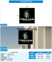 CUSTOM MOCKUP SIGN FOR William Adams