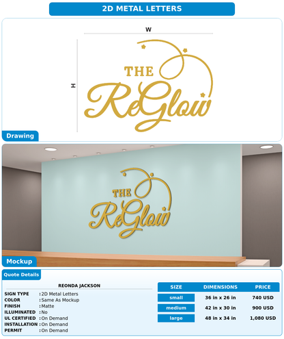CUSTOM MOCKUP SIGN FOR Reonda jackson