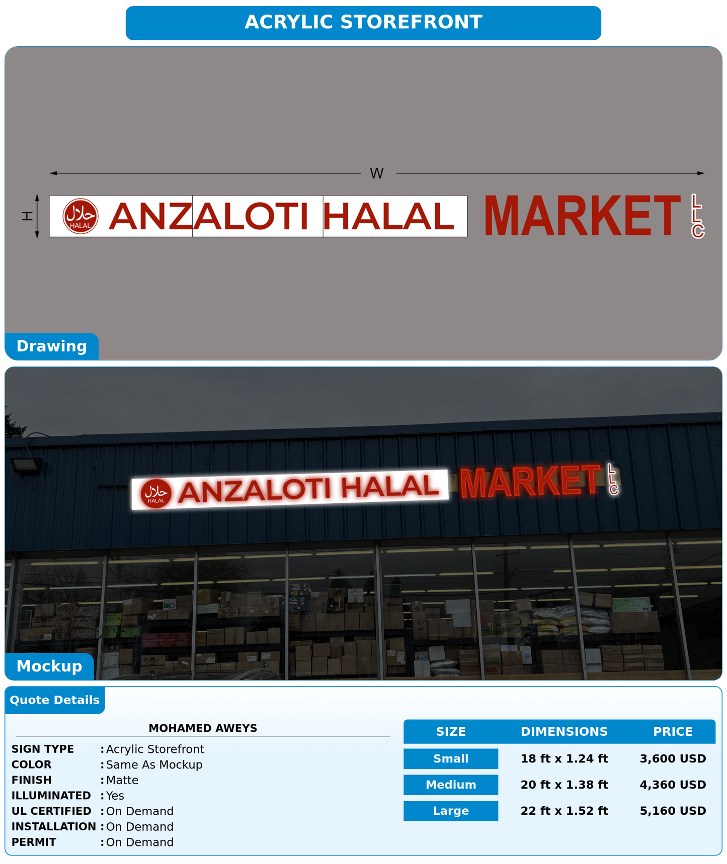 CUSTOM MOCKUP SIGN FOR mohamed aweys