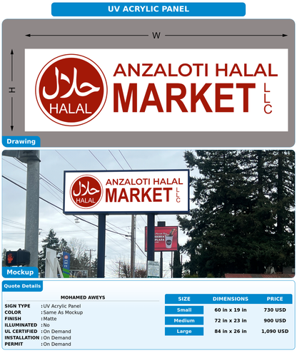 CUSTOM MOCKUP SIGN FOR mohamed aweys
