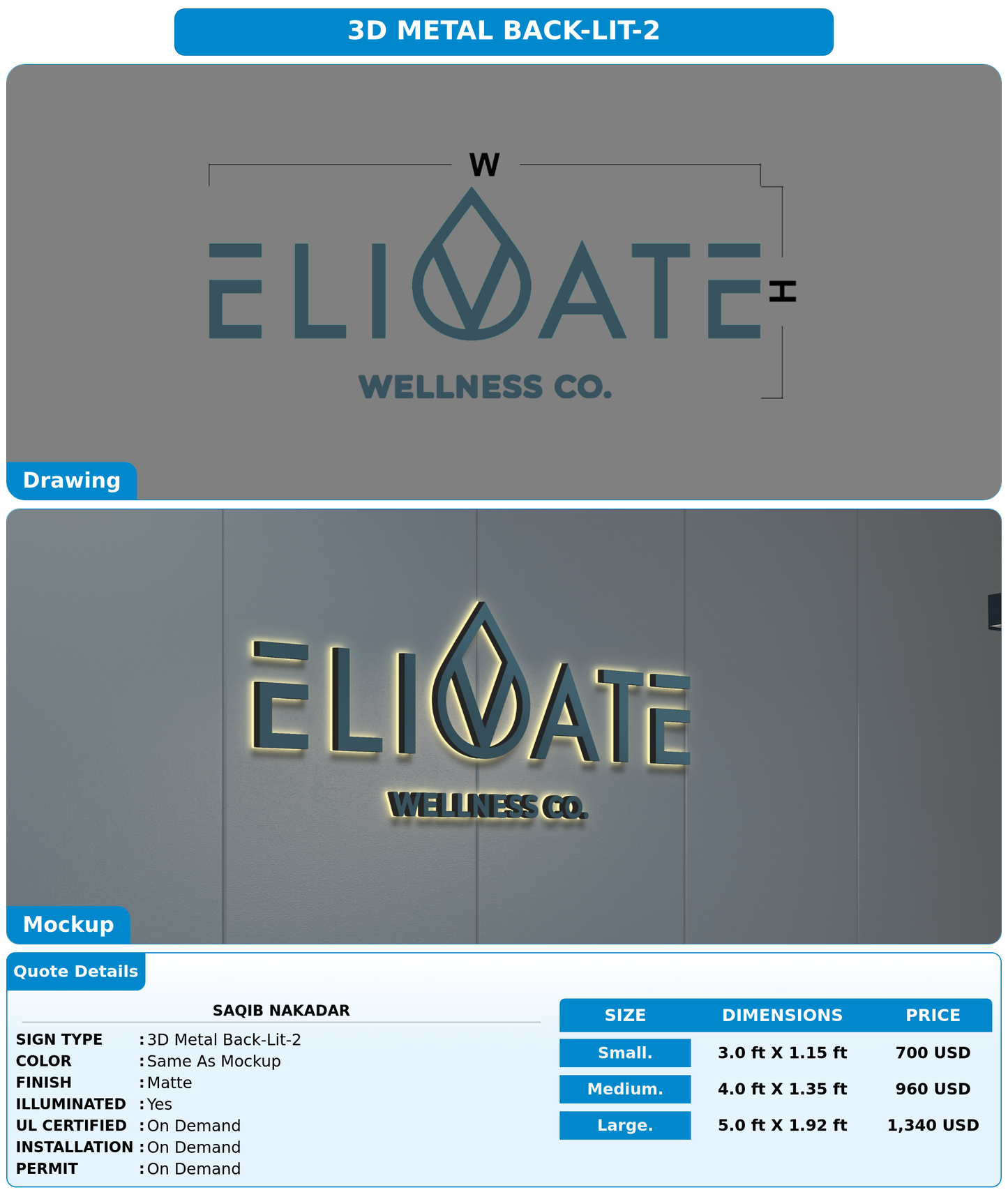 CUSTOM MOCKUP SIGN FOR SAQIB NAKADAR