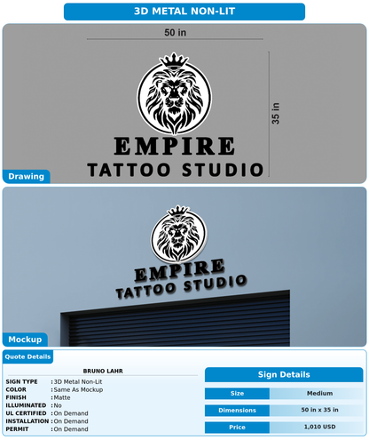 CUSTOM MOCKUP SIGN FOR Bruno lahr