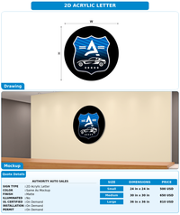 CUSTOM MOCKUP SIGN FOR AUTHORITY AUTO SALES