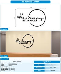 CUSTOM MOCKUP SIGN FOR Janice Linares