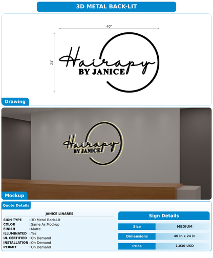 CUSTOM MOCKUP SIGN FOR Janice Linares