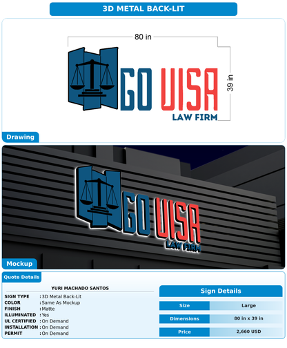CUSTOM MOCKUP SIGN FOR Yuri Machado Santos