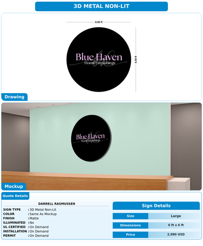 CUSTOM MOCKUP SIGN FOR Darrell Rasmussen