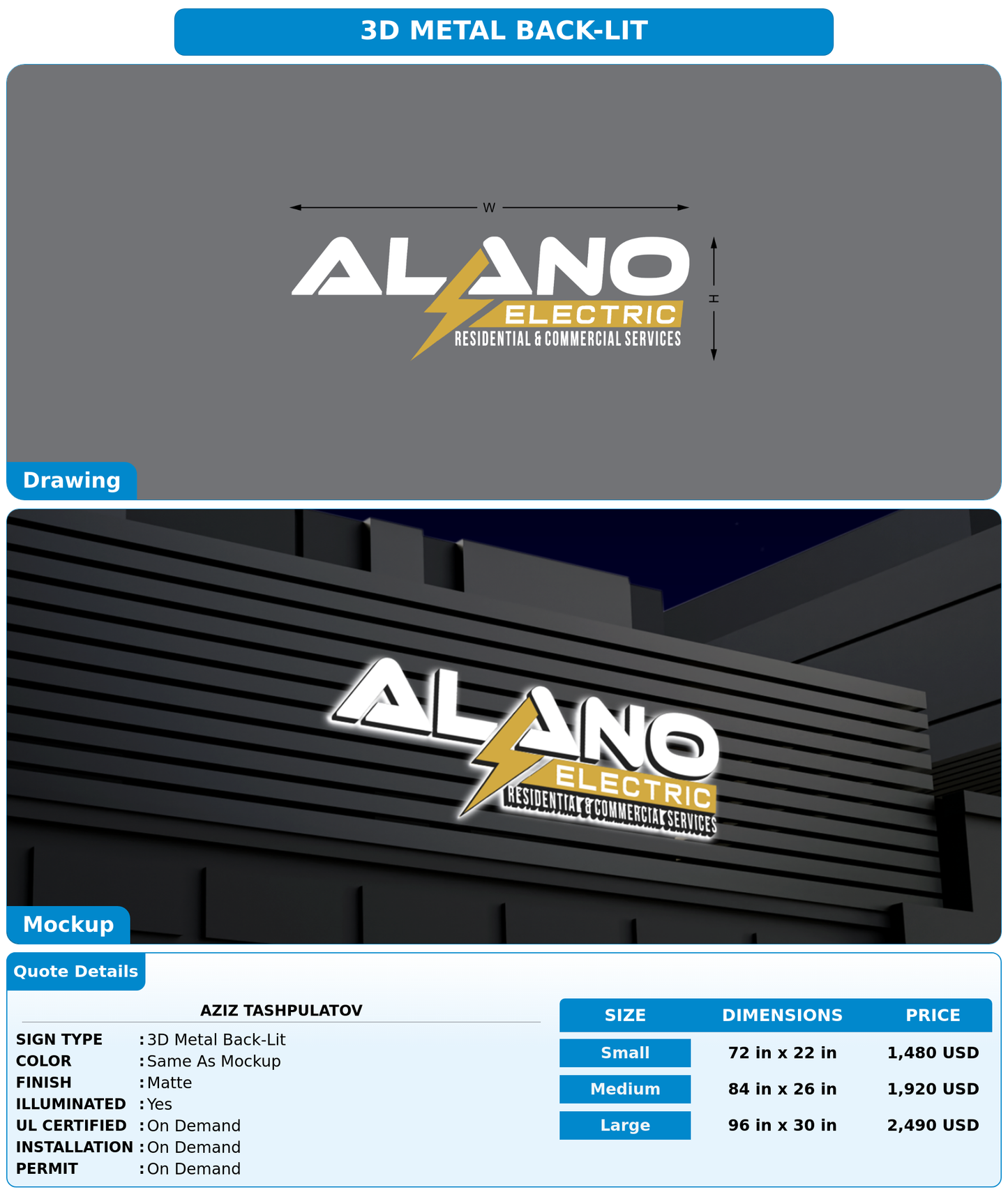 CUSTOM MOCKUP SIGN FOR Aziz Tashpulatov