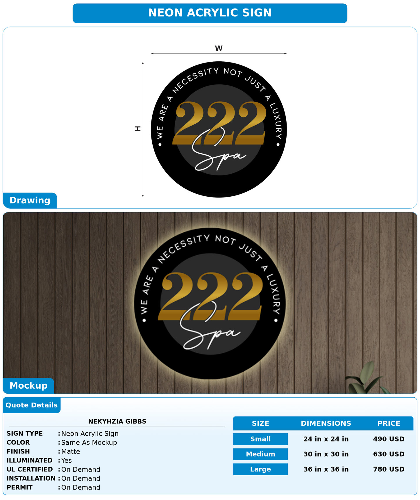 CUSTOM MOCKUP SIGN FOR Nekyhzia Gibbs