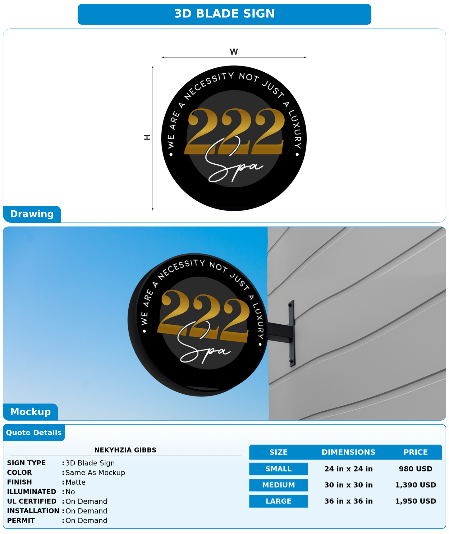CUSTOM MOCKUP SIGN FOR Nekyhzia Gibbs