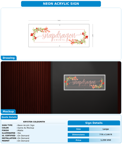 CUSTOM MOCKUP SIGN FOR Krysten Coldsmith