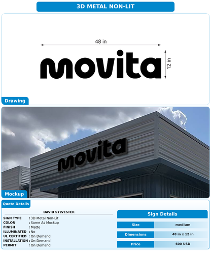 CUSTOM MOCKUP SIGN FOR David Sylvester