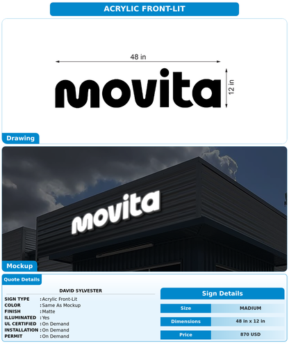 CUSTOM MOCKUP SIGN FOR David Sylvester
