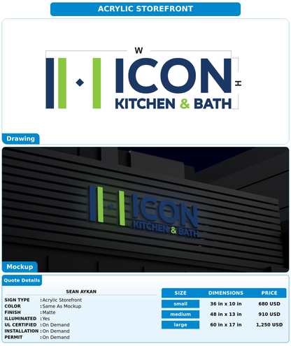 CUSTOM MOCKUP SIGN FOR Sean Aykan