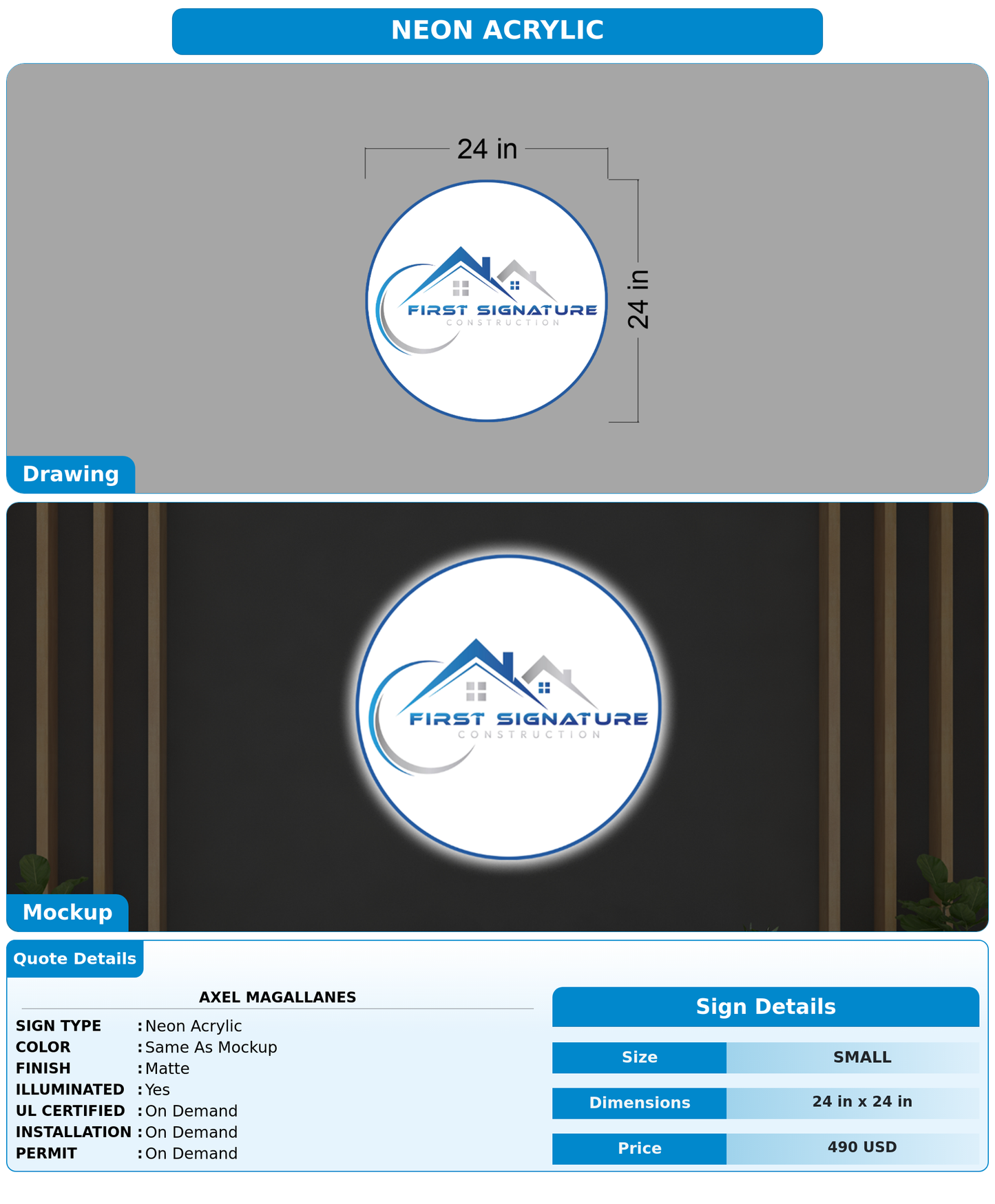 CUSTOM MOCKUP SIGN FOR Axel Magallanes