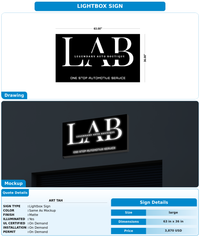 CUSTOM MOCKUP SIGN FOR ART TAH