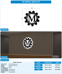 CUSTOM MOCKUP SIGN FOR Tobey Mitchell