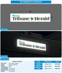 CUSTOM MOCKUP SIGN FOR Andrew Stinnett