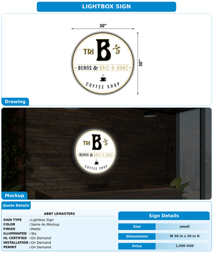 CUSTOM MOCKUP SIGN FOR Abby Lemasters