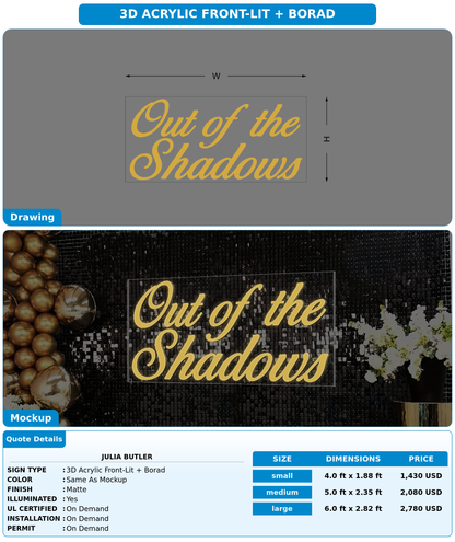 CUSTOM MOCKUP SIGN FOR Julia Butler