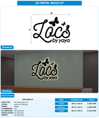 CUSTOM MOCKUP SIGN FOR Yaya Jenelle