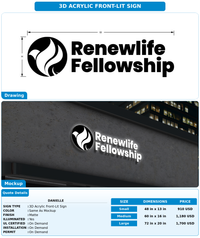 CUSTOM MOCKUP SIGN FOR Danielle