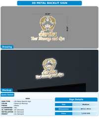 CUSTOM MOCKUP SIGN FOR Vara
